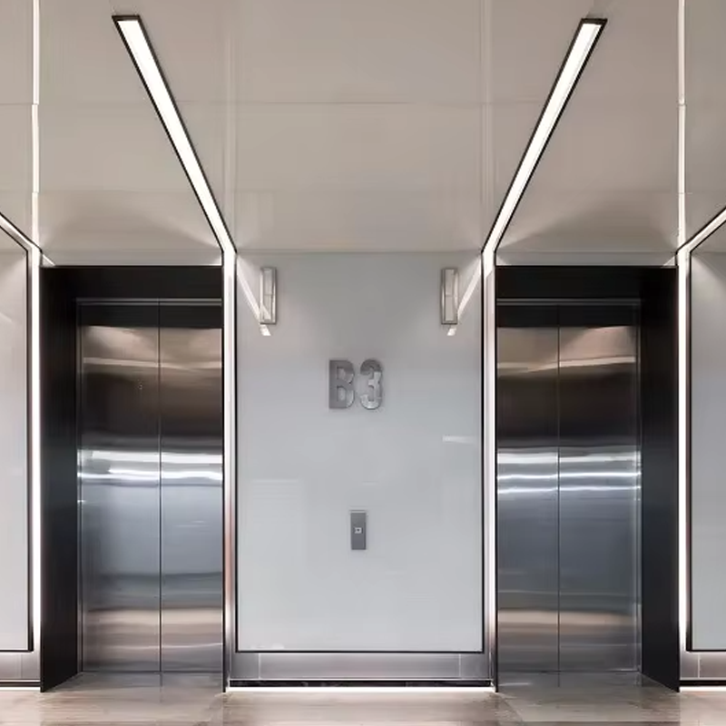 VTEP105 Ascensores Luxury Residential Passager Elevatorer Gearless AC Silent Effektiv og stilfuld PVC