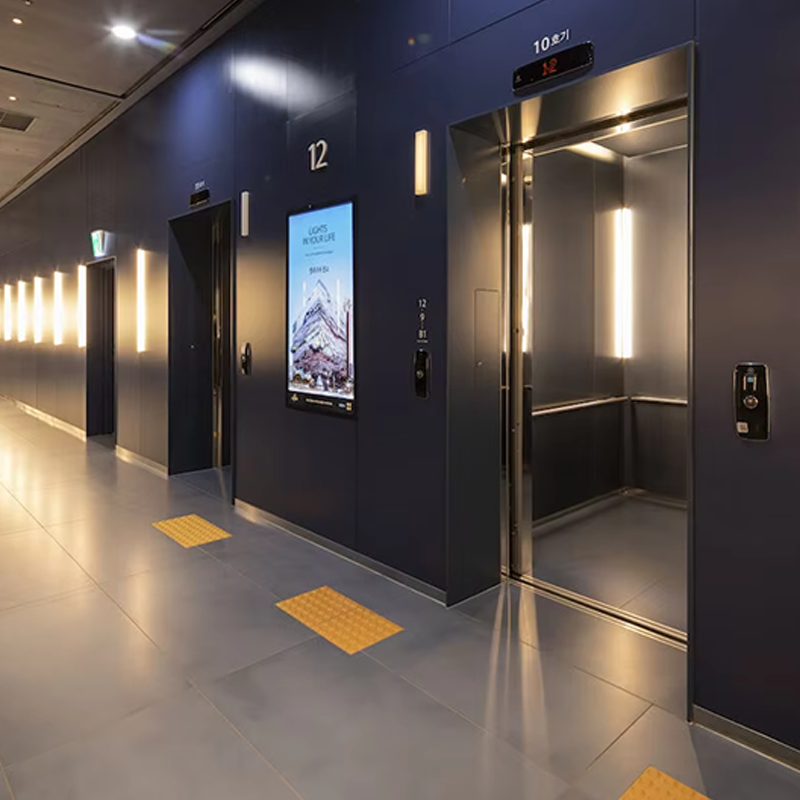 VTEP105 Ascensores Luxury Residential Passager Elevatorer Gearless AC Silent Effektiv og stilfuld PVC