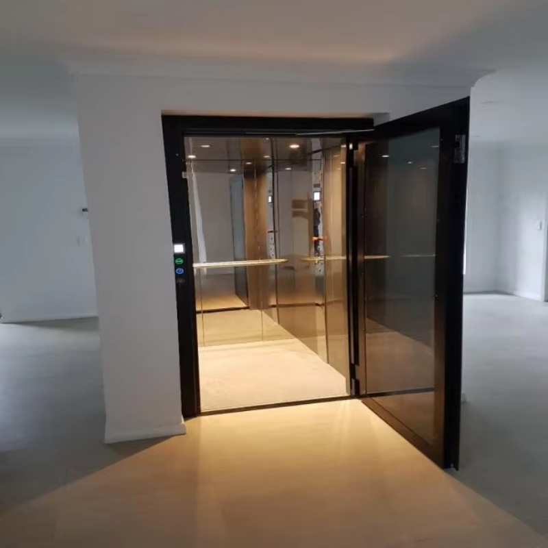 VTEV109 Ascensores Elevadores Stilfuld glas villa elevator til privat duplex hjem
