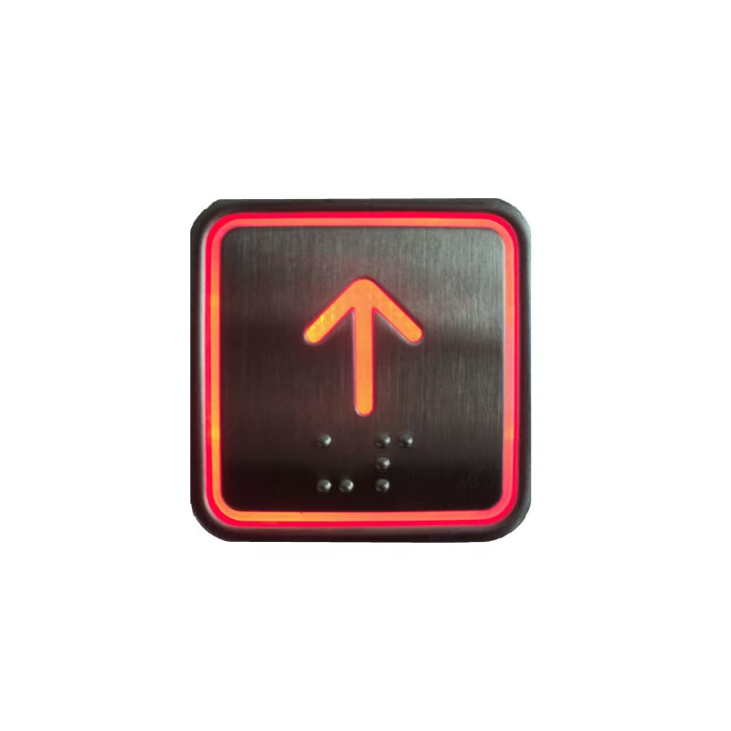 VTSP349 Elevator Reservedele Firkantet trykknap Model NV til kontorbygninger Moderne design ISO9001 Certificeret Støbejern_Stål