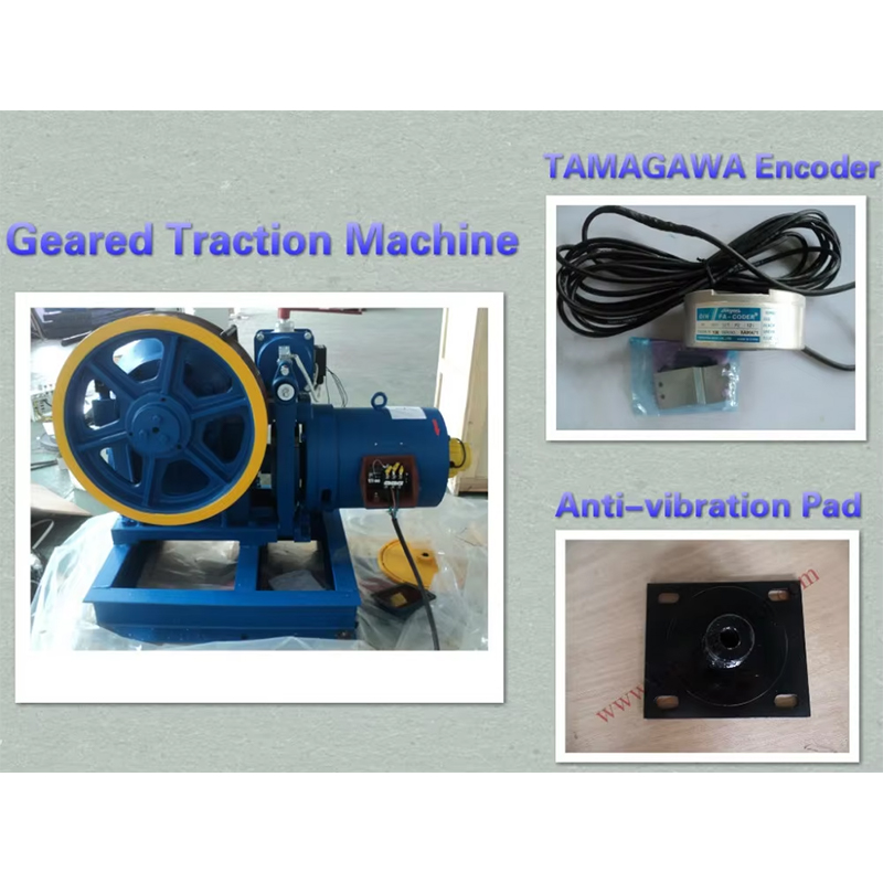 VTSP216 Nye produkter YJF100K 320Kg-450Kg Elevator Dele Torindrive Elevator Gear Traction Machine