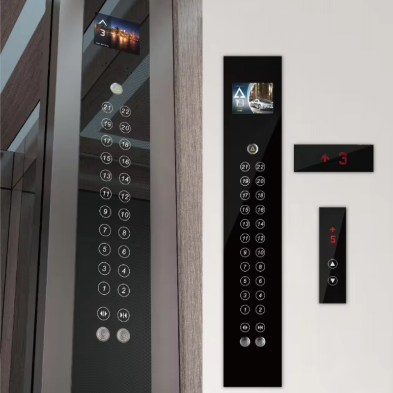 VTSP332 Elevator dele Firkantet trykknap med LED lys