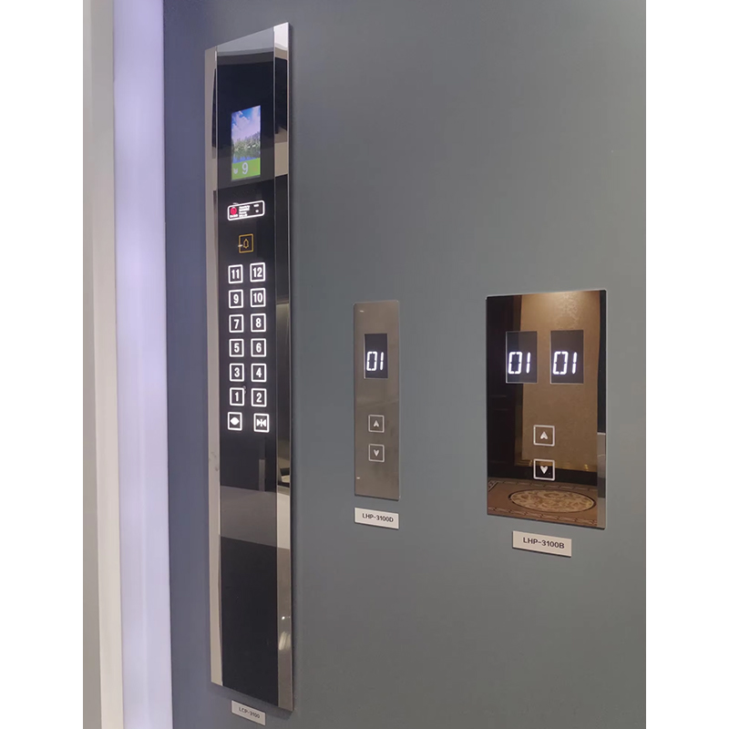 VTSP333 Moderne elevator i rustfrit stål, vægmonteret Touch Display Cop og Lop