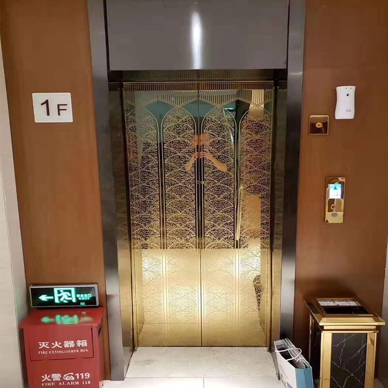 VTEP124 Kina Brand Moderne Passager Elevator Producent Højtydende Lift Hotel Brug PVC Gulv Rustfrit Stål AC Drive