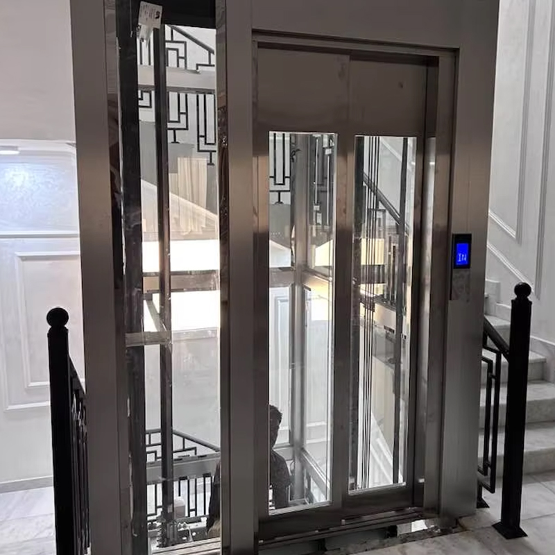 VTEP124 Kina Brand Moderne Passager Elevator Producent Højtydende Lift Hotel Brug PVC Gulv Rustfrit Stål AC Drive