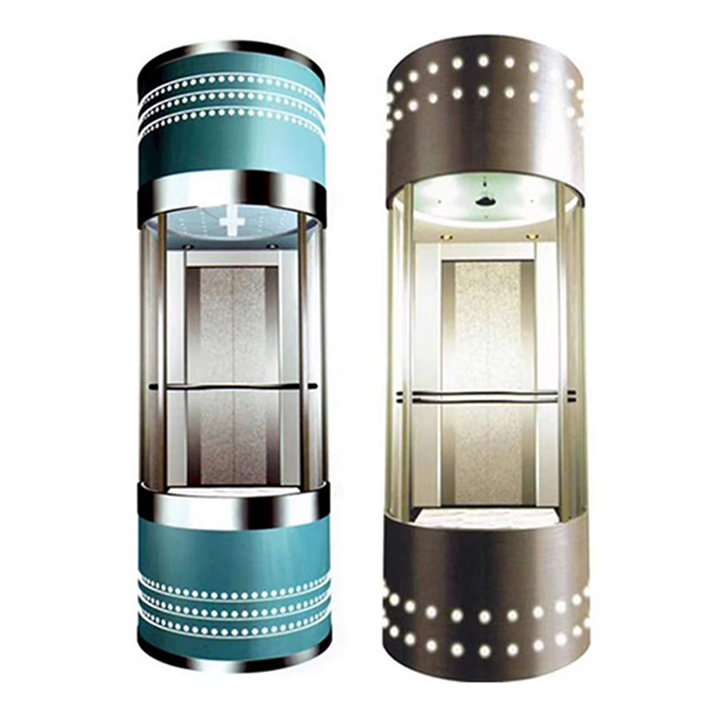 VTEO103 Ascensores Luxury Observation Elevator med panoramaglasdesign til kommercielle bygninger