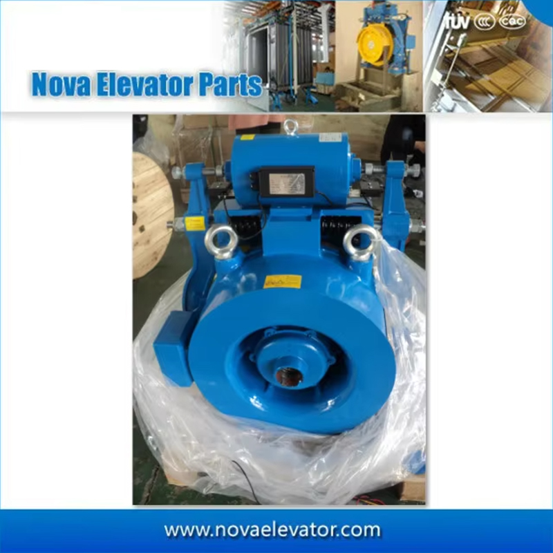 VTSP224 Kina Factory 380V 350KG Elevator Motor Lift Traction Machine Pris