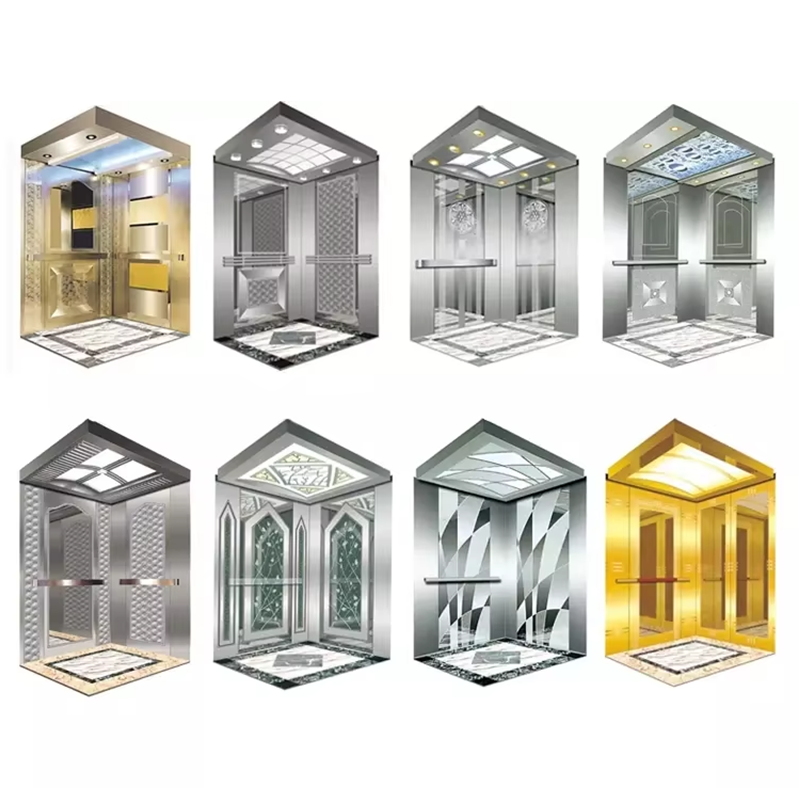 VTSP129 Elevator dele og tilbehør High-End passager elevator kabine med loftslys paneler