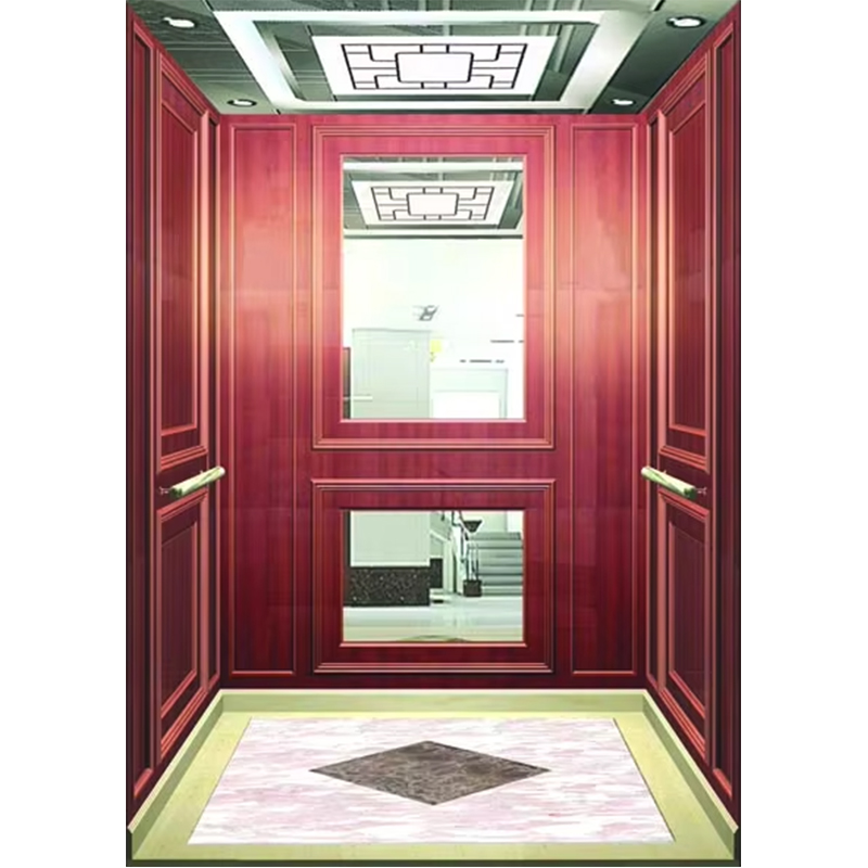 VTSP133 luksushotel elevatorkabine med premium rustfrit stål moderne design tilpasset farve 1 års garanti