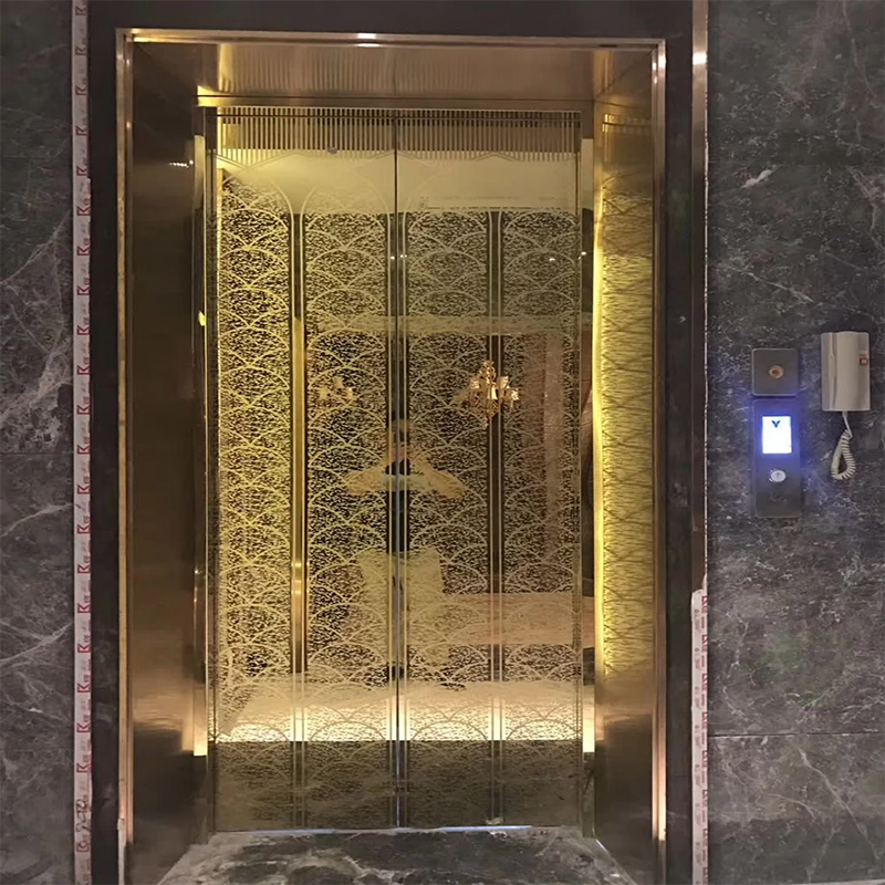 VTSP136 Elevator dele og tilbehør Passagerliftkabine med LED-belysning og førsteklasses dekoration