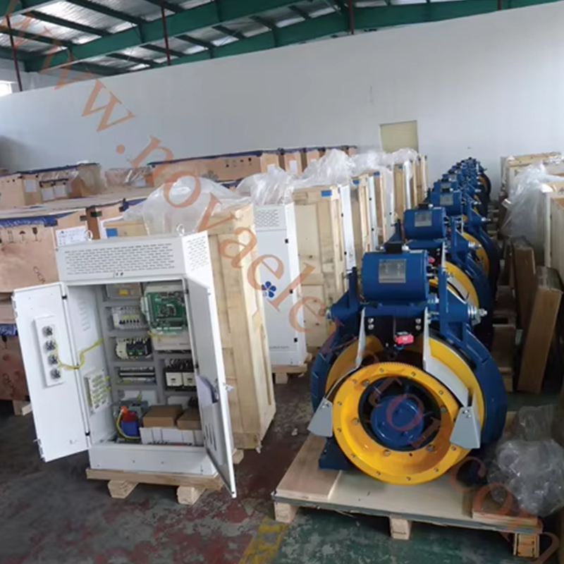 VTSP253 Montanari Modern Gearless Traction Machine MCG200 Lejlighed Brug Elevator Dele Lift Motor 800-1350KGS Motor Motor
