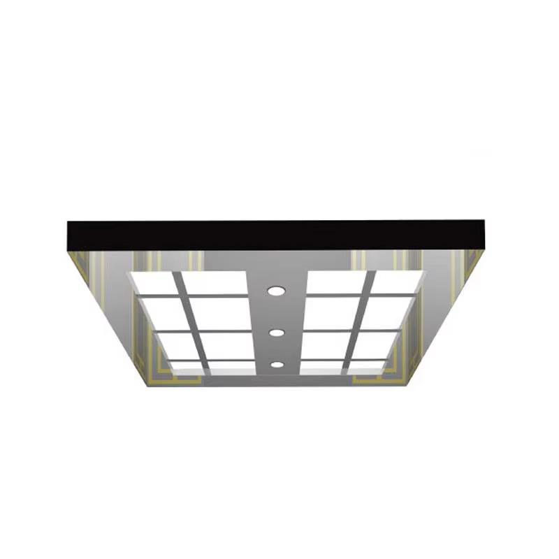 VTSP138 Elevator Modernisering Dele Tilpasset Elevator Loft LED Belysning Spejl Rustfrit Stål Lift Loft