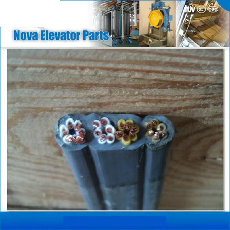 VTSP368 Elevator flad fleksibel kobberleder PVC-isoleret PVC-kappe Elevator rejsekabel