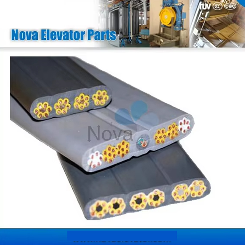 VTSP368 Elevator flad fleksibel kobberleder PVC-isoleret PVC-kappe Elevator rejsekabel